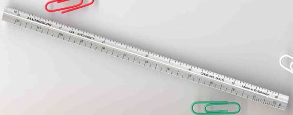 The S&T Store - Alumicolor AlumiDrafter 12 Architect Ruler