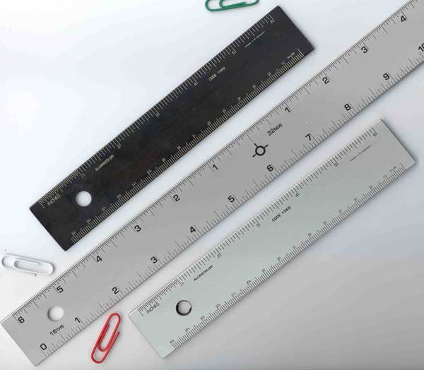 12 ALUMICRAFTER Deckled-Edge Ruler & Straight Edge Cutting tool