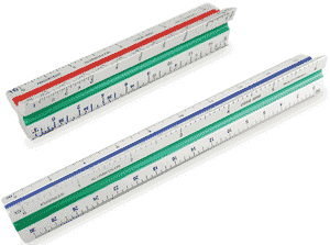 4" and 6" Solid Color-coded Scales